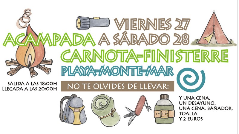 Acampada Carnota-Finisterre (27-28 junio)