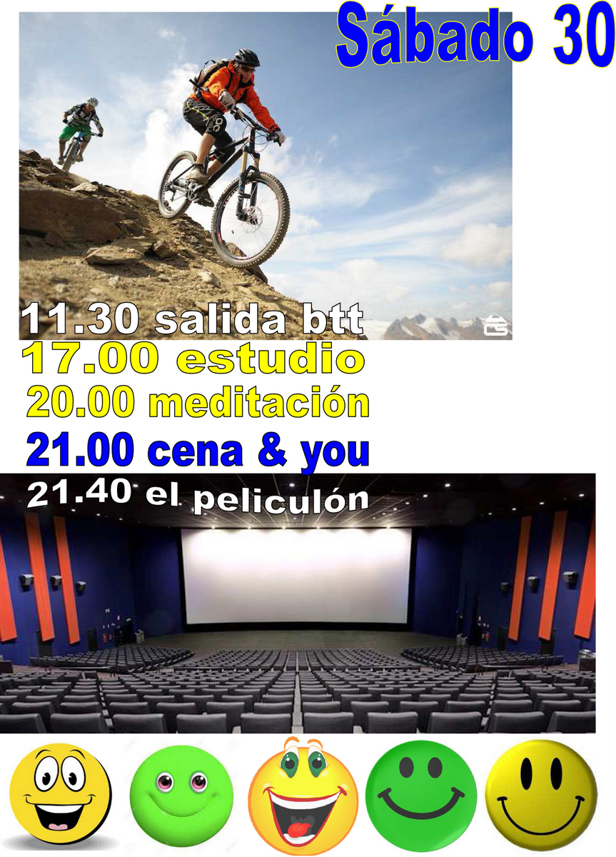 Sábado 30: Excursión en Bicicleta