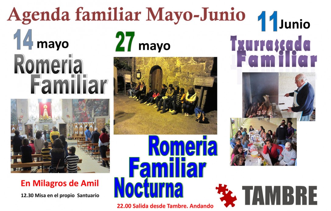 Agenda Familiar Mayo-Junio’16