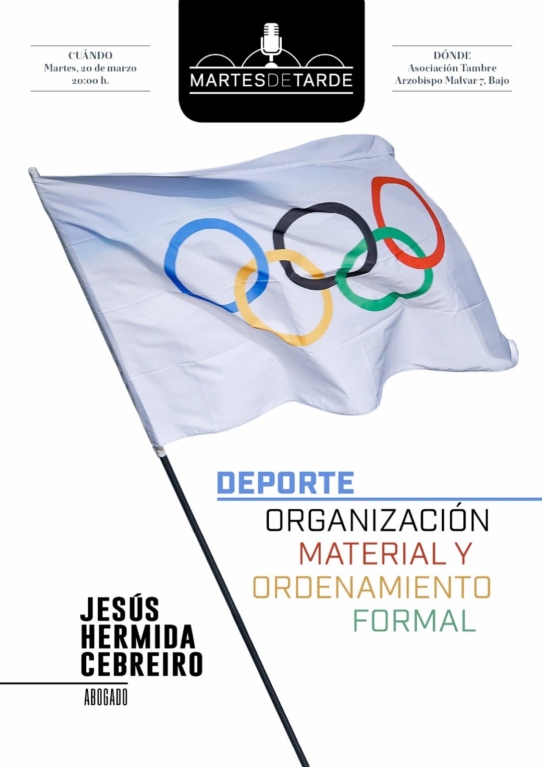 Conferencia Tambre de JESÚS HERMIDA CEBREIRO – abogado – Martes día 20 –> 20:00 horas