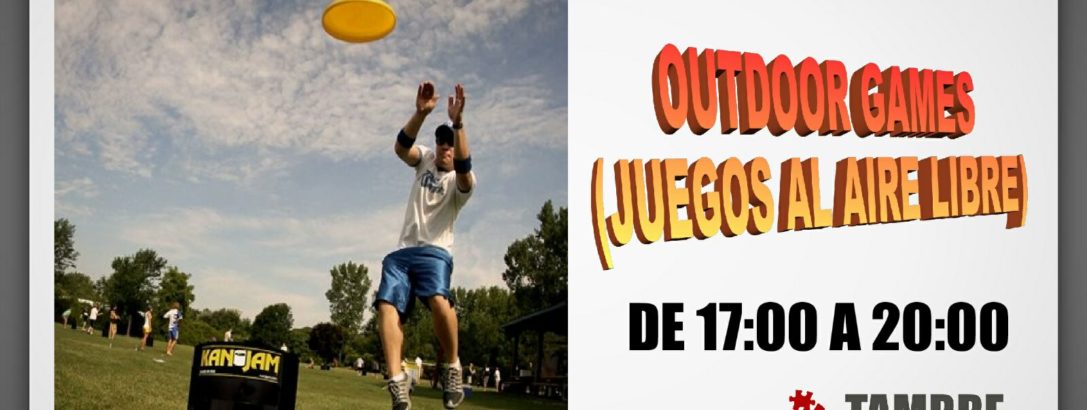 JUEGOS AL AIRE LIBRE «OUTDOOR GAMES» – SABADO DIA 14  de: 18 a 20 horas