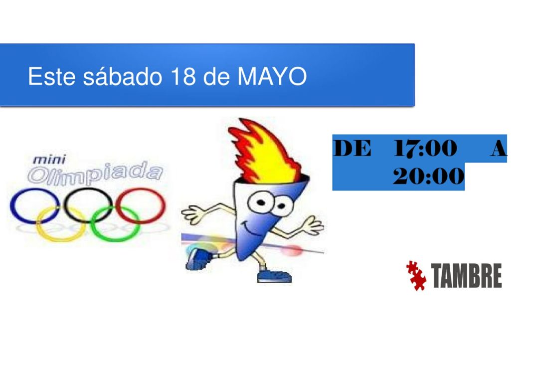 ACTIVIDAD SÁBADO 18 / 05 /2019